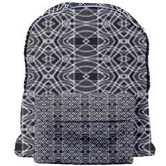 Black And White Ethnic Pattern Giant Full Print Backpack by dflcprints