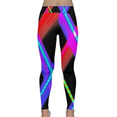 Xmas Light Paintings Classic Yoga Leggings by Celenk