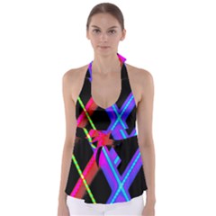 Xmas Light Paintings Babydoll Tankini Top by Celenk