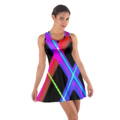 Xmas Light Paintings Cotton Racerback Dress by Celenk