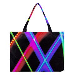 Xmas Light Paintings Medium Tote Bag by Celenk