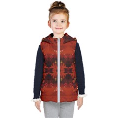 Red Abstract Kid s Puffer Vest by Celenk