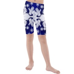 The Effect Of Light  Very Vivid Colours  Fragment Frame Pattern Kids  Mid Length Swim Shorts by Celenk