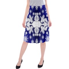 The Effect Of Light  Very Vivid Colours  Fragment Frame Pattern Midi Beach Skirt by Celenk