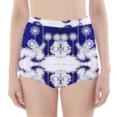 The Effect Of Light  Very Vivid Colours  Fragment Frame Pattern High-waisted Bikini Bottoms by Celenk