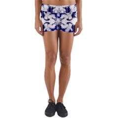 The Effect Of Light  Very Vivid Colours  Fragment Frame Pattern Yoga Shorts by Celenk