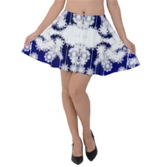 The Effect Of Light  Very Vivid Colours  Fragment Frame Pattern Velvet Skater Skirt by Celenk