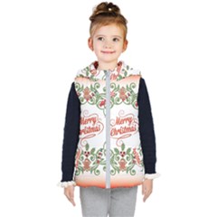 Merry Christmas Wreath Kid s Puffer Vest