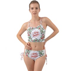 Merry Christmas Wreath Mini Tank Bikini Set