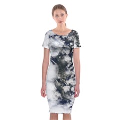 Earth Right Now Classic Short Sleeve Midi Dress by Celenk