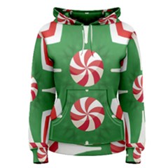 Candy Cane Kaleidoscope Women s Pullover Hoodie by Celenk