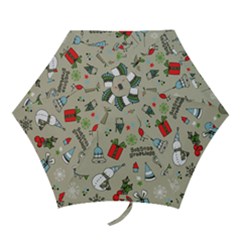 Beautiful Design Christmas Seamless Pattern Mini Folding Umbrellas by Celenk