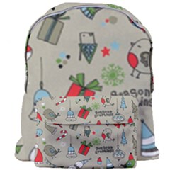 Beautiful Design Christmas Seamless Pattern Giant Full Print Backpack