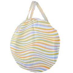 Art Abstract Colorful Colors Giant Round Zipper Tote