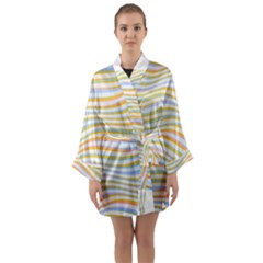 Art Abstract Colorful Colors Long Sleeve Kimono Robe