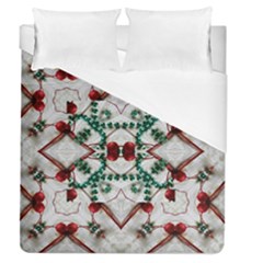 Christmas Paper Duvet Cover (queen Size) by Celenk