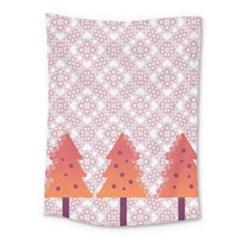 Christmas Card Elegant Medium Tapestry