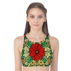 Calsidyrose Groovy Christmas Tank Bikini Top by Celenk