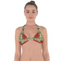 Calsidyrose Groovy Christmas Halter Neck Bikini Top View1