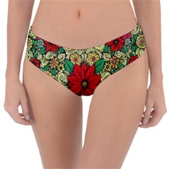 Calsidyrose Groovy Christmas Reversible Classic Bikini Bottoms by Celenk