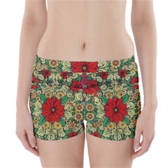 Calsidyrose Groovy Christmas Boyleg Bikini Wrap Bottoms by Celenk