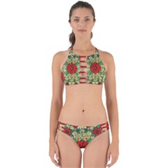 Calsidyrose Groovy Christmas Perfectly Cut Out Bikini Set by Celenk