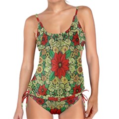 Calsidyrose Groovy Christmas Tankini Set by Celenk