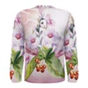 Wonderful Flowers, Soft Colors, Watercolor Men s Long Sleeve Tee View2