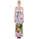 Wonderful Flowers, Soft Colors, Watercolor Maxi Thigh Split Dress View1