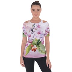 Wonderful Flowers, Soft Colors, Watercolor Short Sleeve Top by FantasyWorld7