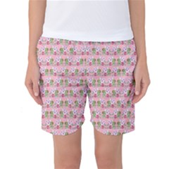 Floral Pattern Women s Basketball Shorts by SuperPatterns