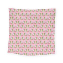 Floral Pattern Square Tapestry (small) by SuperPatterns