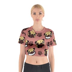 Happy Pugs Cotton Crop Top