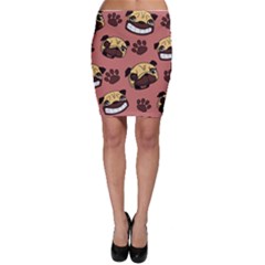 Happy Pugs Bodycon Skirt