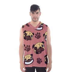 Happy Pugs Men s Basketball Tank Top