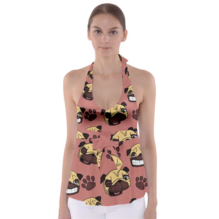 Happy Pugs Babydoll Tankini Top