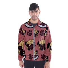 Happy Pugs Wind Breaker (men)