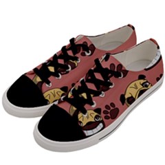 Happy Pugs Men s Low Top Canvas Sneakers