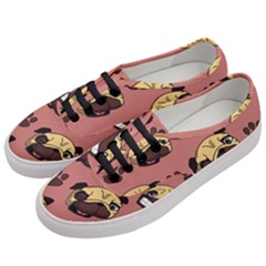 Happy Pugs Women s Classic Low Top Sneakers