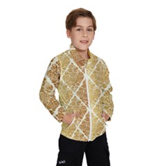 Vintage,gold,damask,floral,pattern,elegant,chic,beautiful,victorian,modern,trendy Wind Breaker (kids) by NouveauDesign