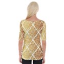 Vintage,gold,damask,floral,pattern,elegant,chic,beautiful,victorian,modern,trendy Wide Neckline Tee View2