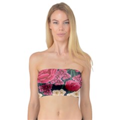 Pink Roses And Daisies Bandeau Top by Bigfootshirtshop