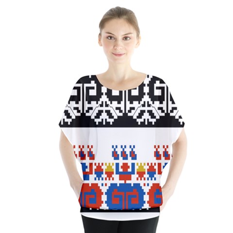 Bulgarian Folk Art Folk Art Blouse by Celenk