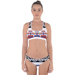 Bulgarian Folk Art Folk Art Cross Back Hipster Bikini Set