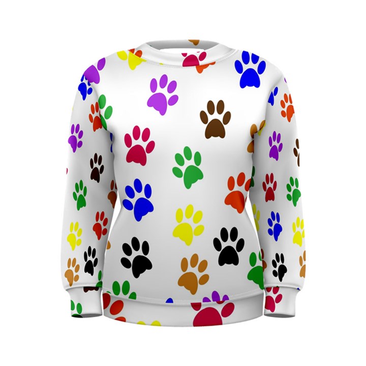 Pawprints Paw Prints Paw Animal Women s Sweatshirt