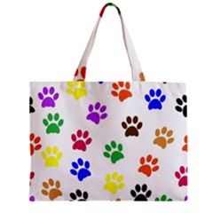 Pawprints Paw Prints Paw Animal Zipper Mini Tote Bag by Celenk