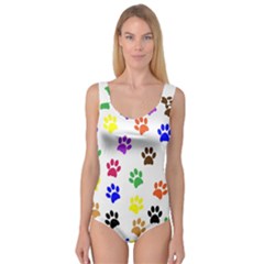 Pawprints Paw Prints Paw Animal Princess Tank Leotard  by Celenk