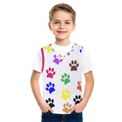 Pawprints Paw Prints Paw Animal Kids  Sportswear by Celenk