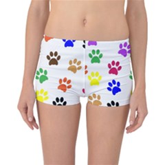 Pawprints Paw Prints Paw Animal Reversible Boyleg Bikini Bottoms by Celenk