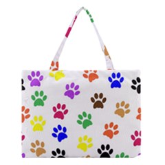 Pawprints Paw Prints Paw Animal Medium Tote Bag by Celenk